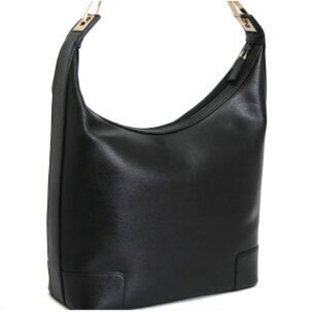 Gucci Black Hobo Bag Leather GG Shoulder
